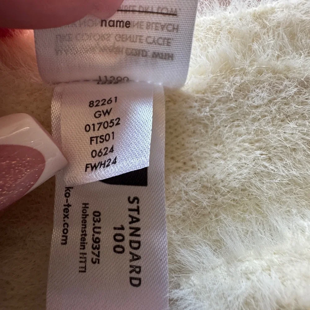 Hanna Andersson Girls Butter Yellow Fuzzy Eyelash Knit Cardigan Sweater‎ Size 10